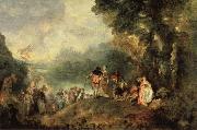 Jean-Antoine Watteau Embarkation from Cythera china oil painting artist